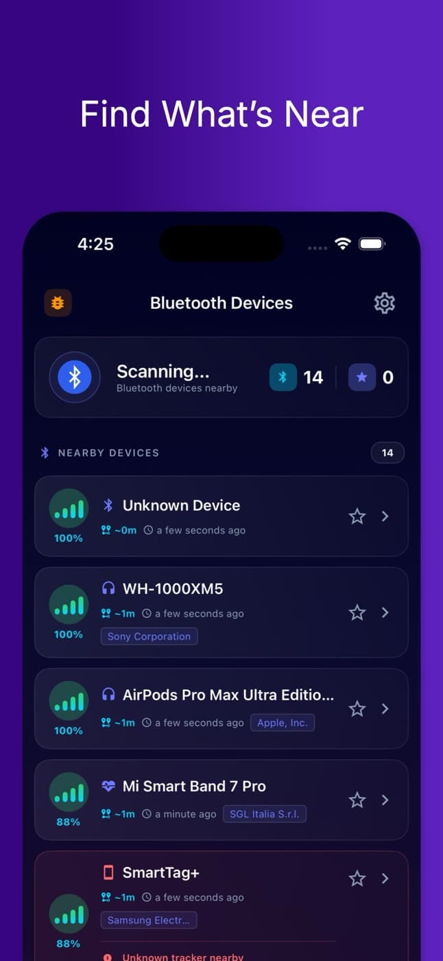FindMyGear screenshot 2
